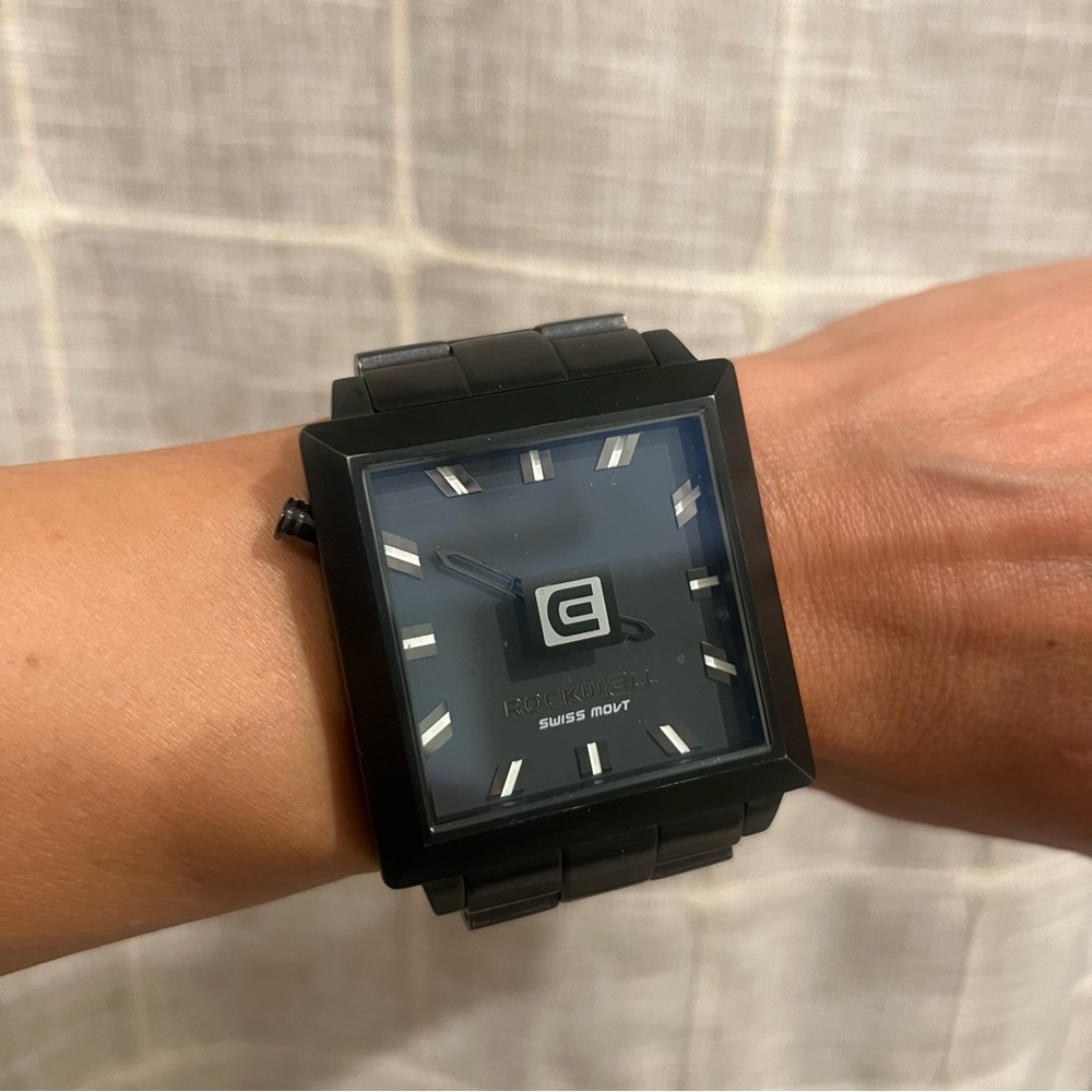 Rockwell Time 40mm watch - gunmetal/black